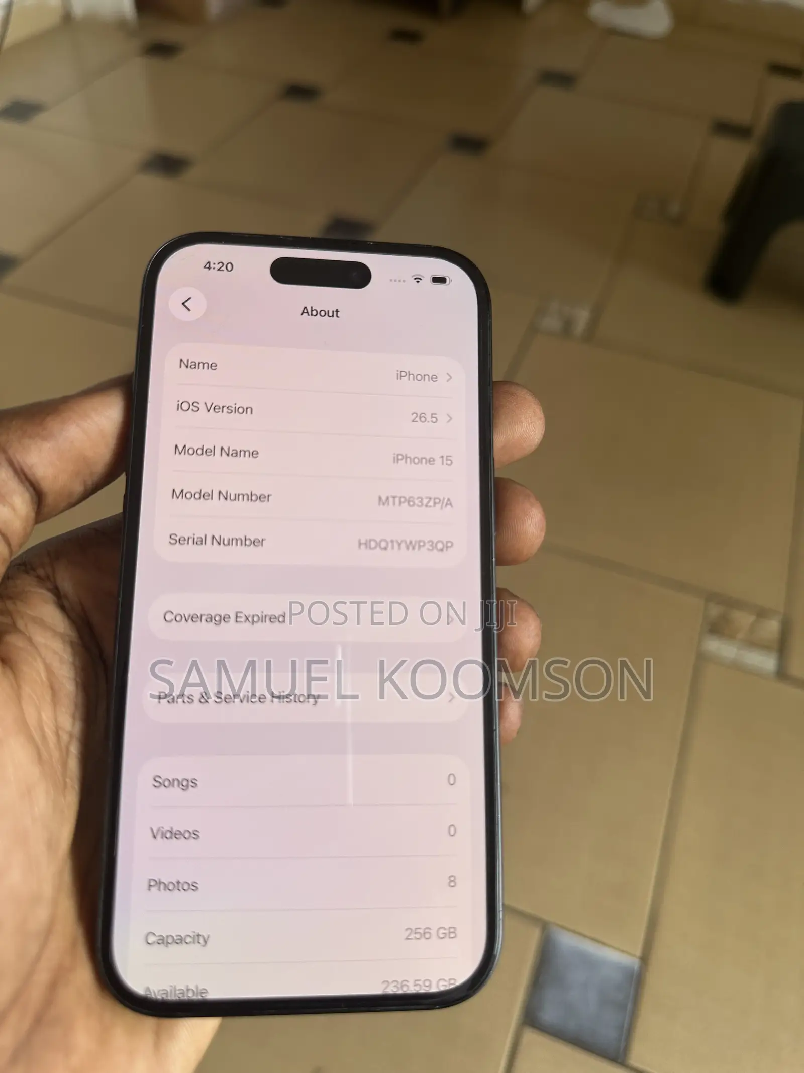 Apple iPhone 15 256 GB Black