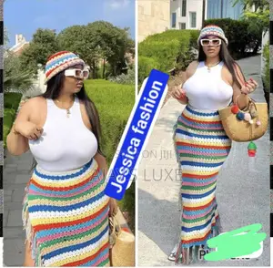 Beach Wear Available, It Comes With the Cap, Top and Skirt
