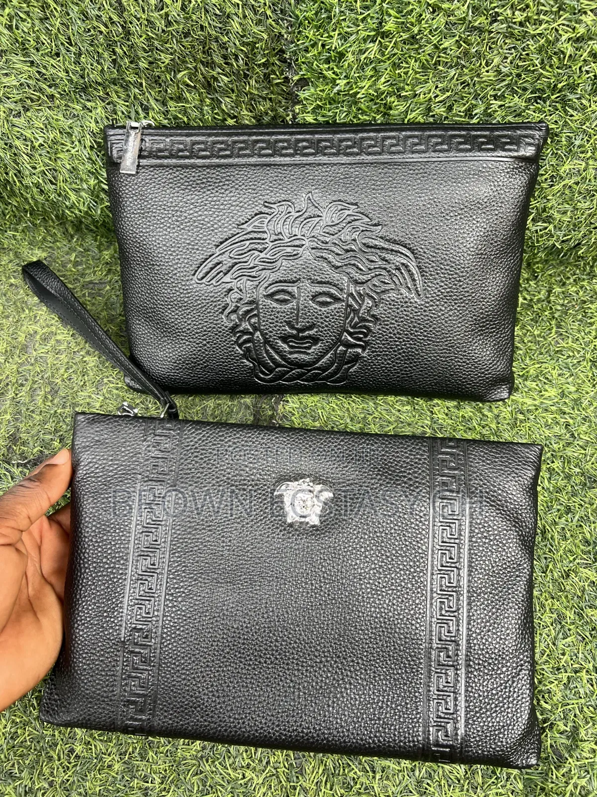 Versace Leather Clutch Bags