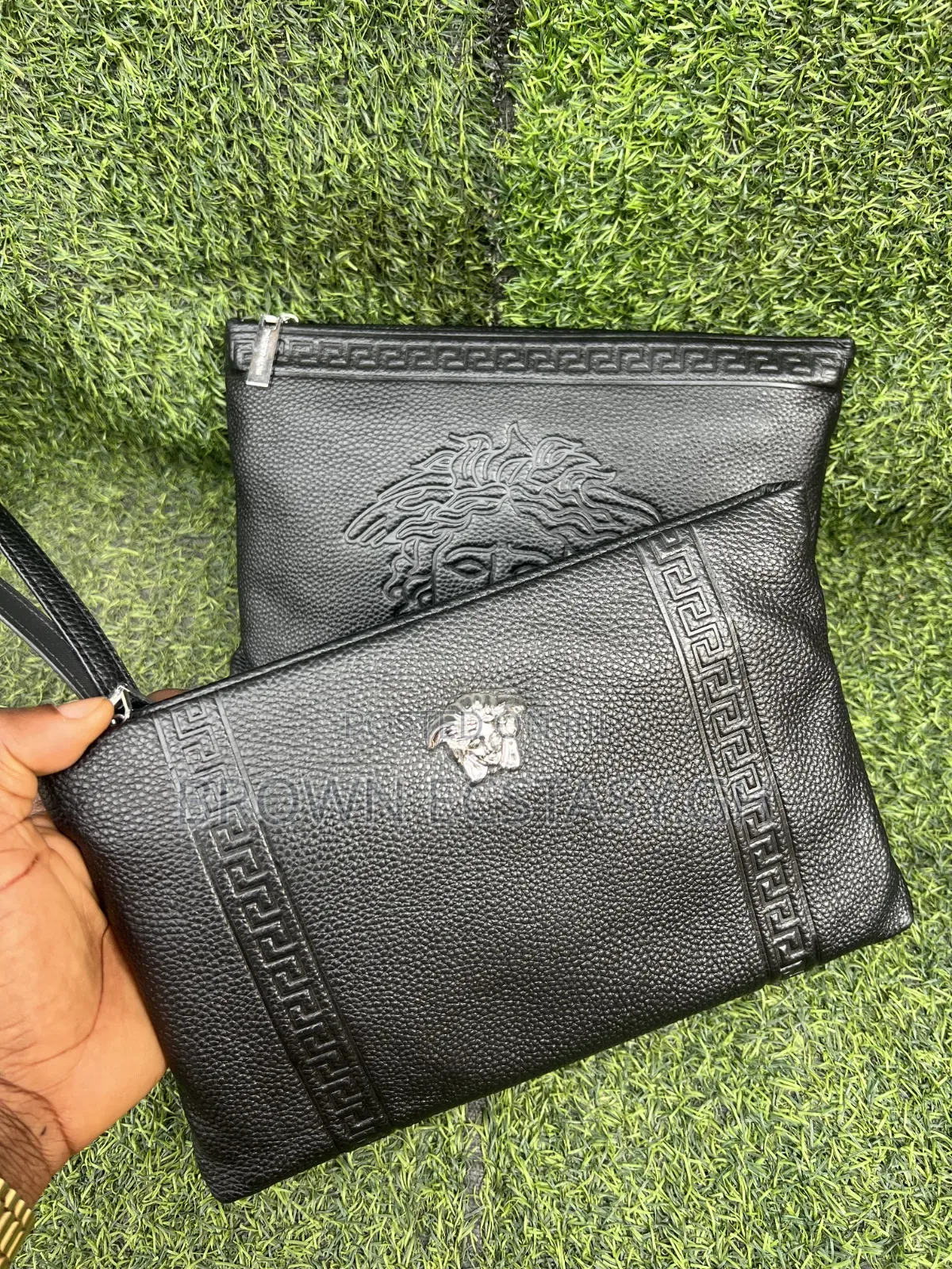 Versace Leather Clutch Bags