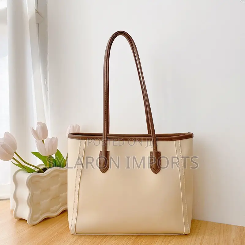 Women’S Classic Tote Shoulder Bag With Fluffy Charm