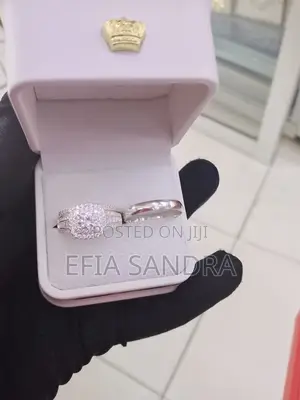 Quality Sterling Silver Wedding Ring Set