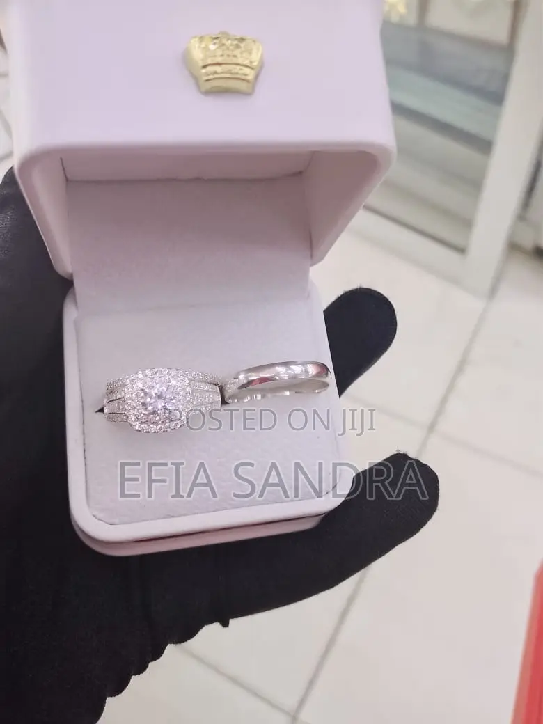 Quality Sterling Silver Wedding Ring Set
