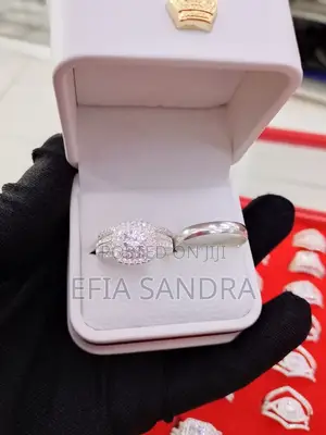 Quality Sterling Silver Wedding Ring Set