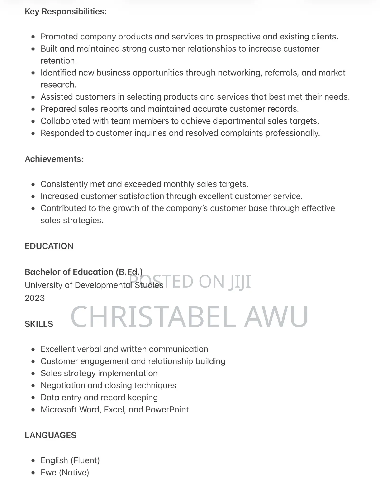 Sales Persons