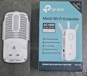 Tp-Link Re550 Ac1900 Dual Band Wi-Fi Range Extender 1900mps,12000sqft