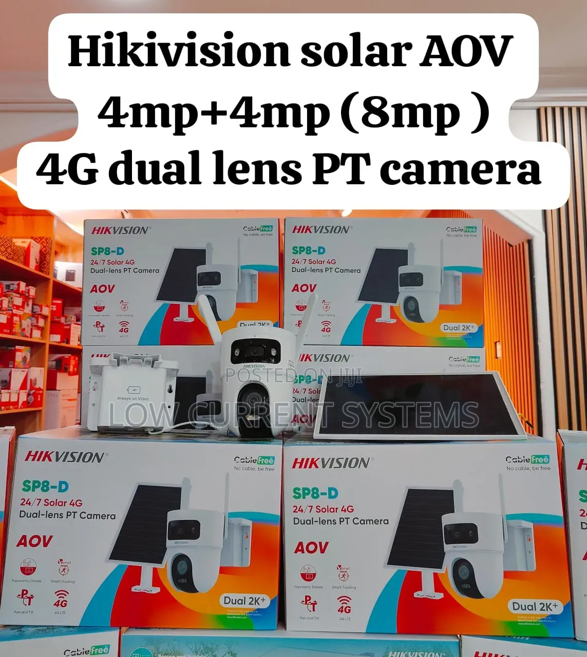 Hikivision 4g Dual Camera Pt Sp8 Solar Camera Aov 4mp