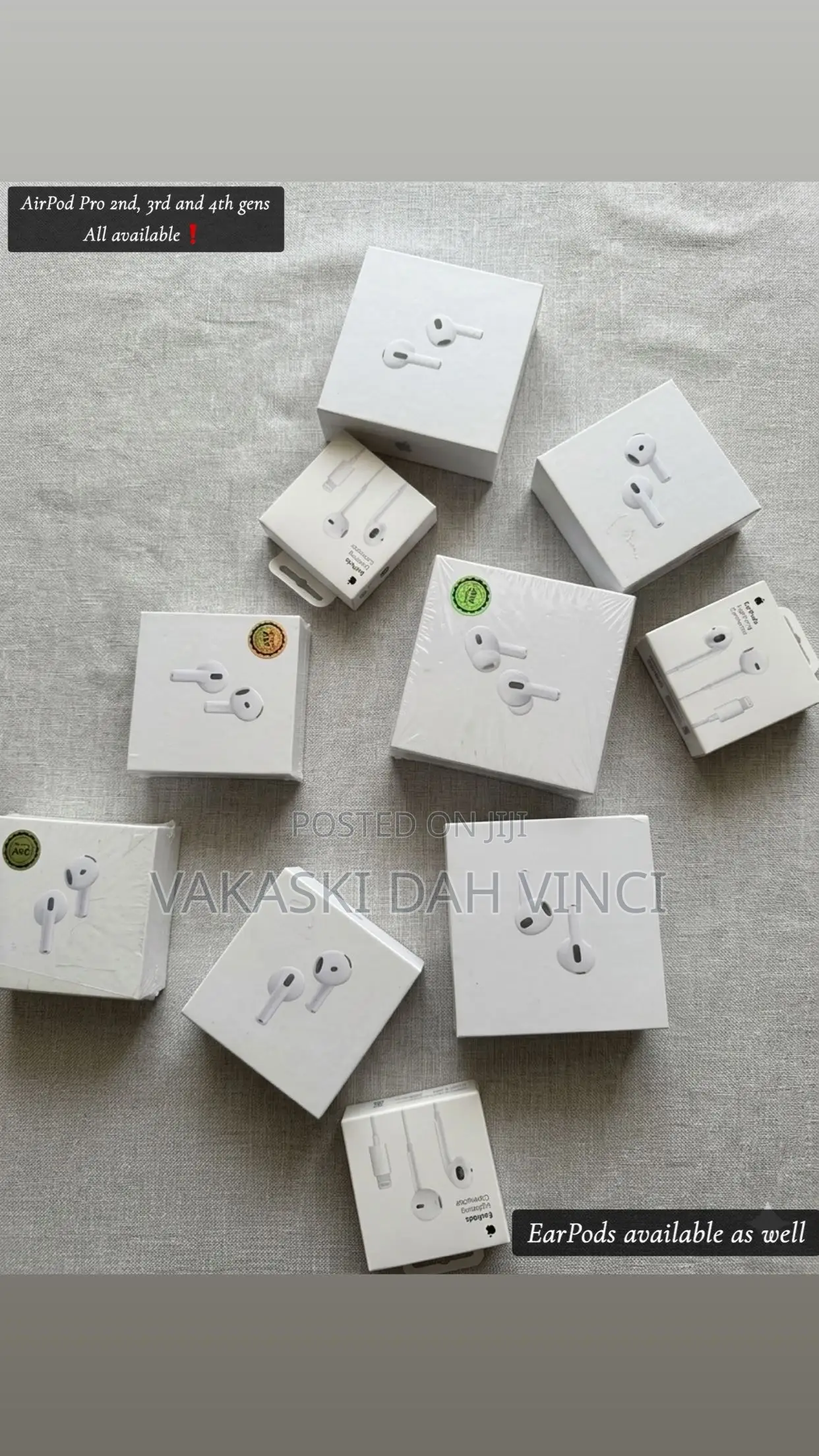 Airpods 2nd,3rd and 4th Gen for Sale.Earpods Also Available