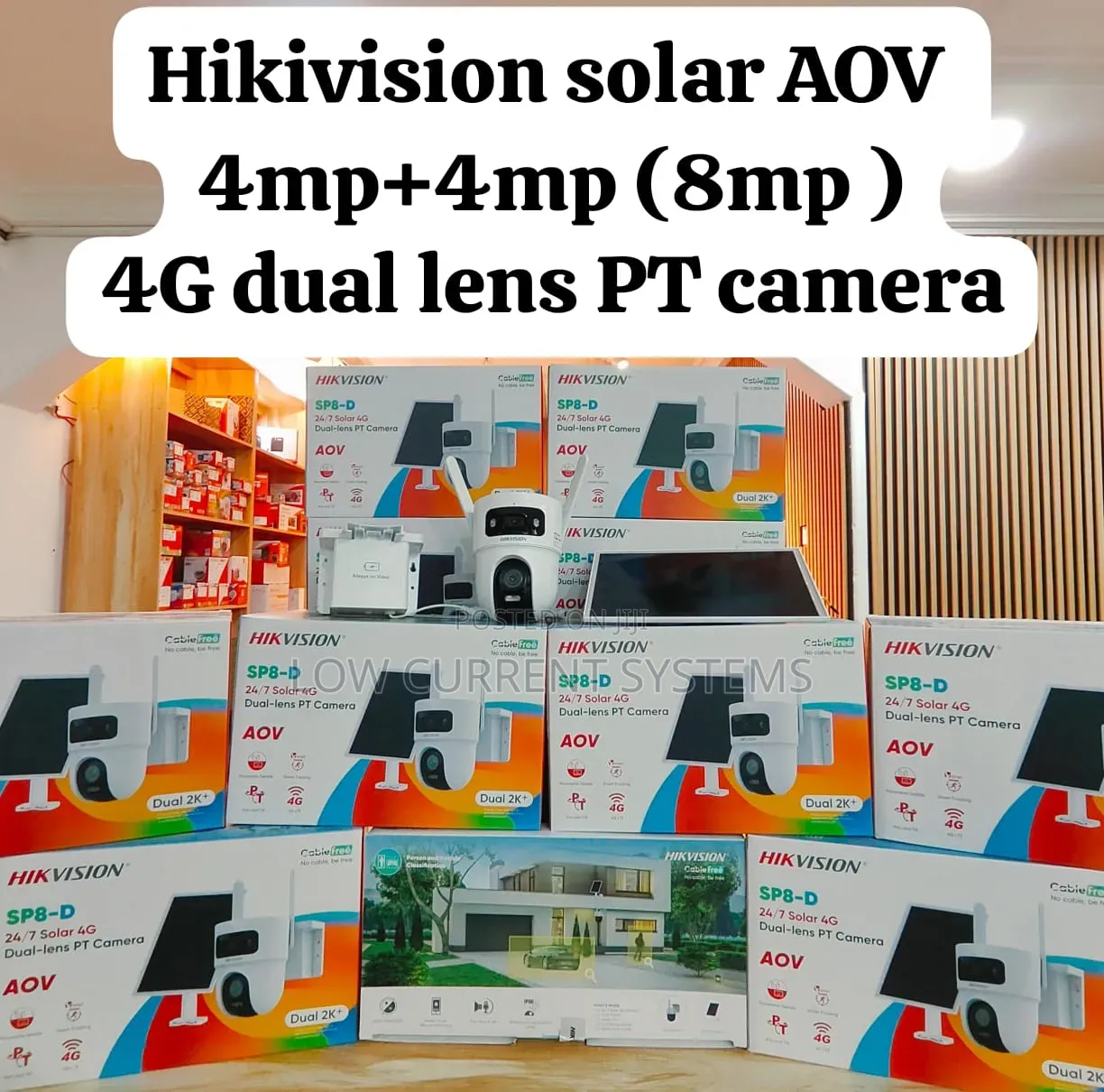 Hikivision Sp8 Solar Camera Aov 4g Dual Lens Pt Camera