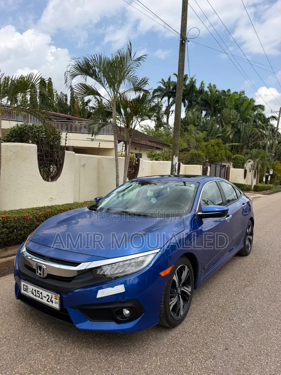 Honda Civic Touring 4dr Sedan (1.5L 4cyl) 2017 Blue