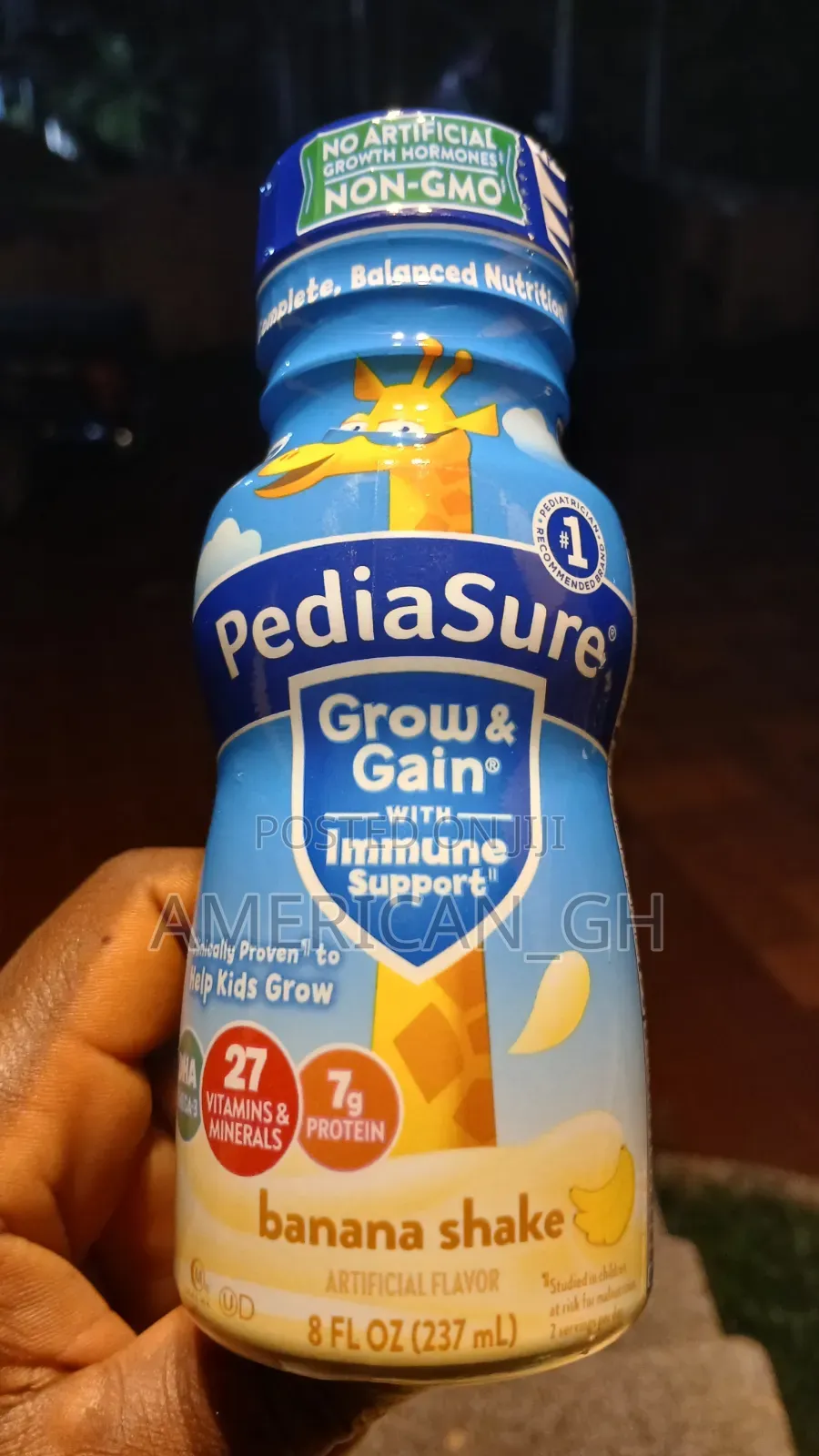 Pediasure Glow and Gain Banana Shake, 24pk