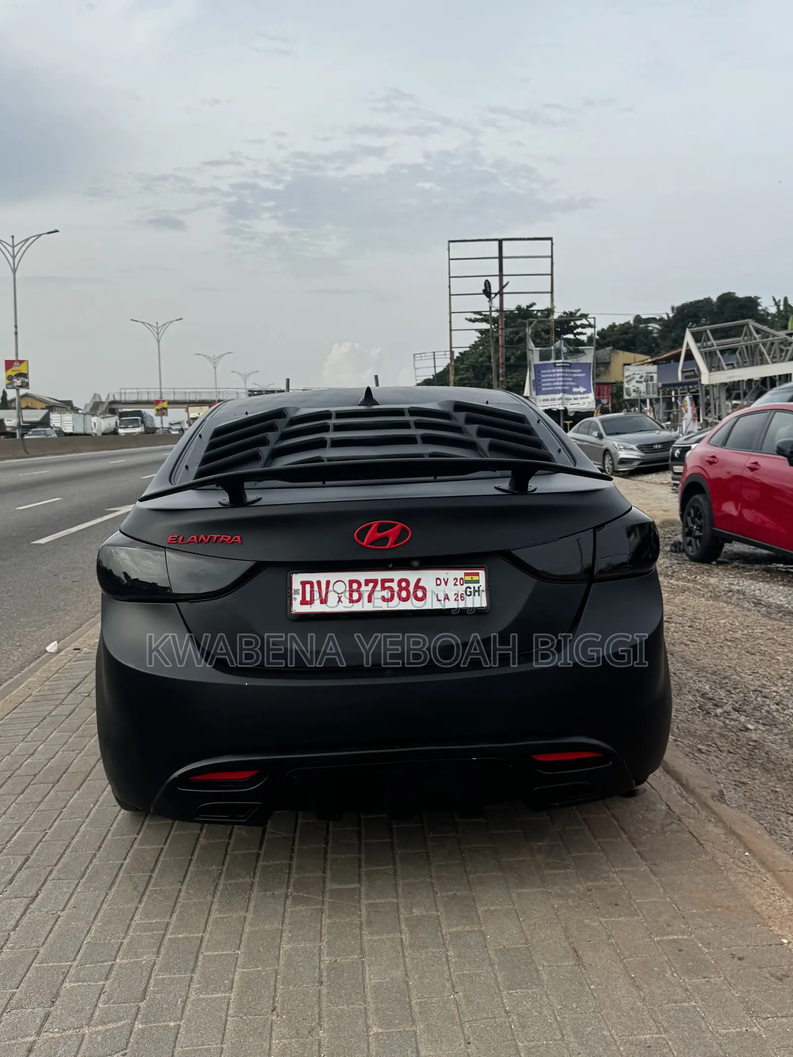 Hyundai Elantra 2013 Matt Black