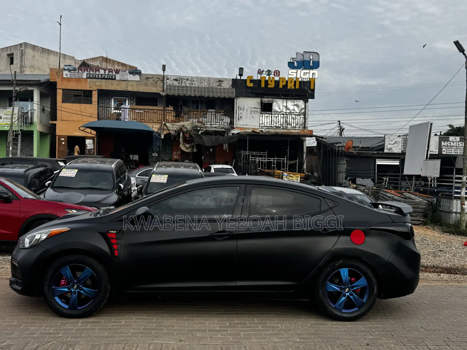 Hyundai Elantra 2013 Matt Black