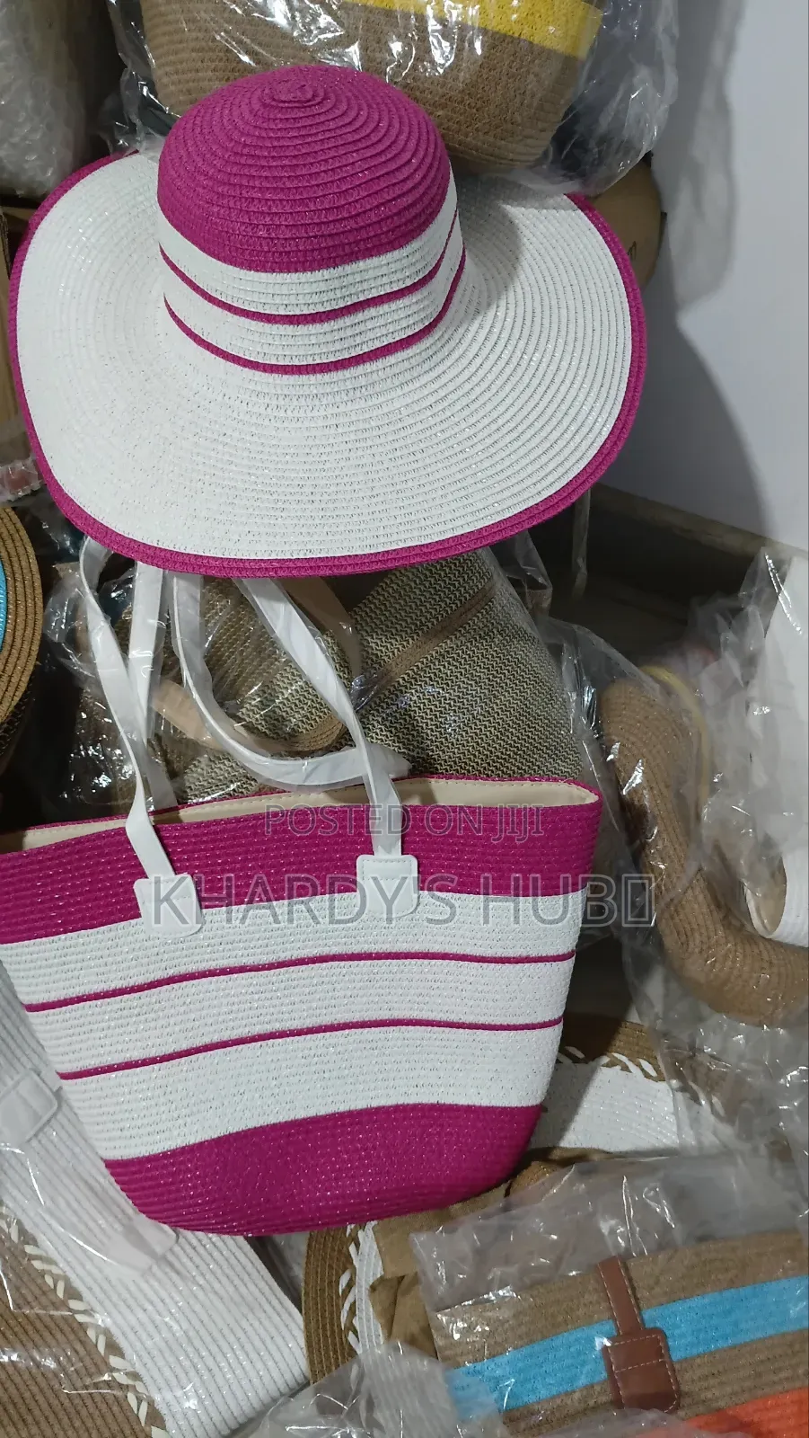 Summer/Woven Bag With Hat 