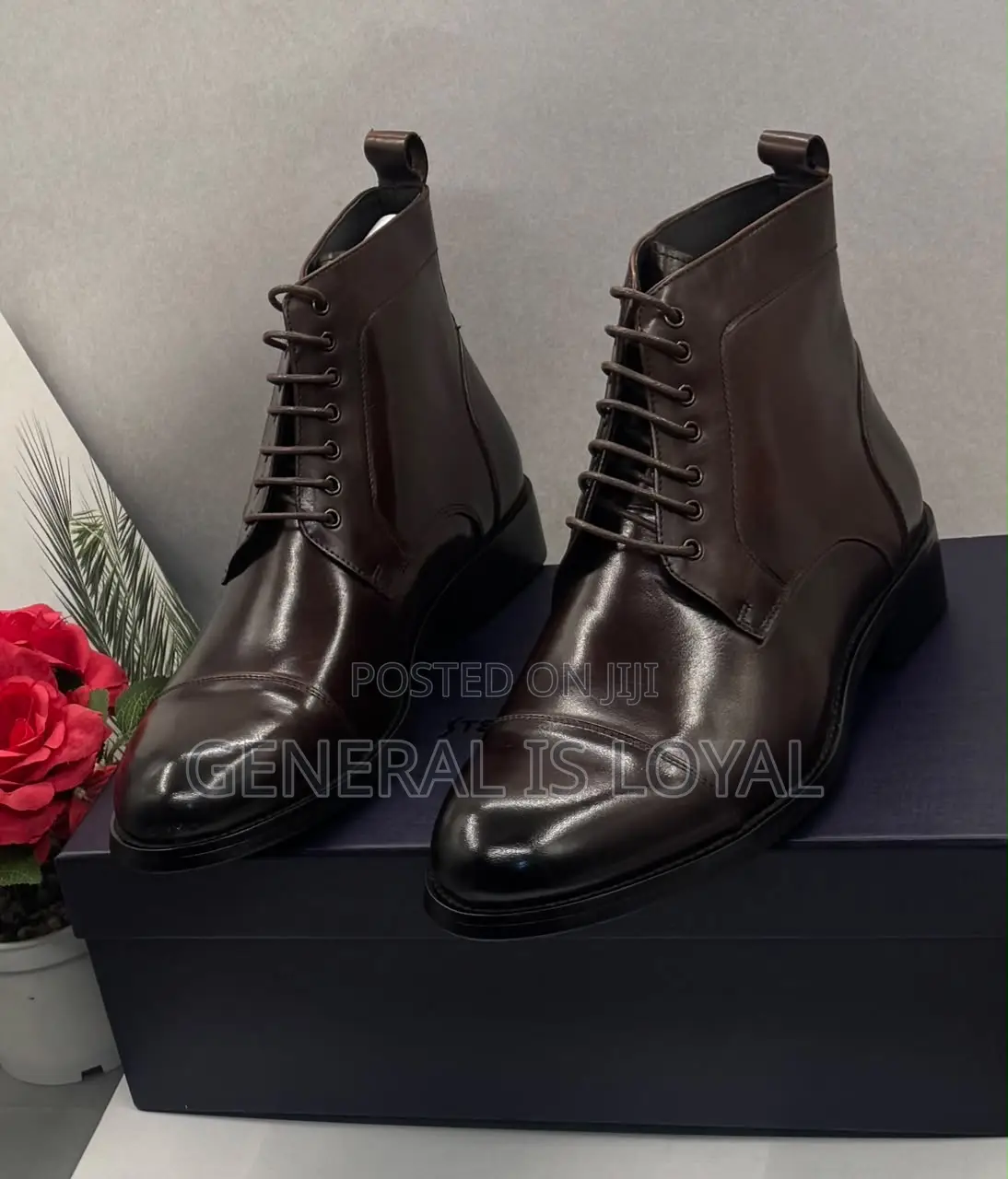 Steve Riots Brown Long Men’S Leather Boot