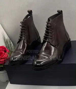 Steve Riots Brown Long Men’S Leather Boot