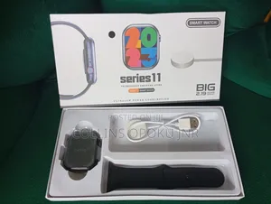 Smart Watch Series 11 Big Display Bluetooth Call Fitness Watch - Black