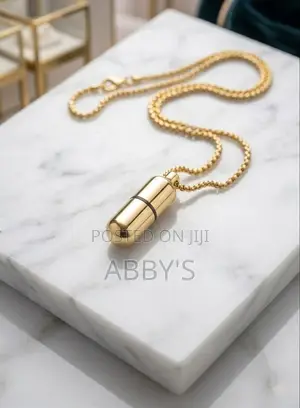 Unisex Bullet Pendant Necklace