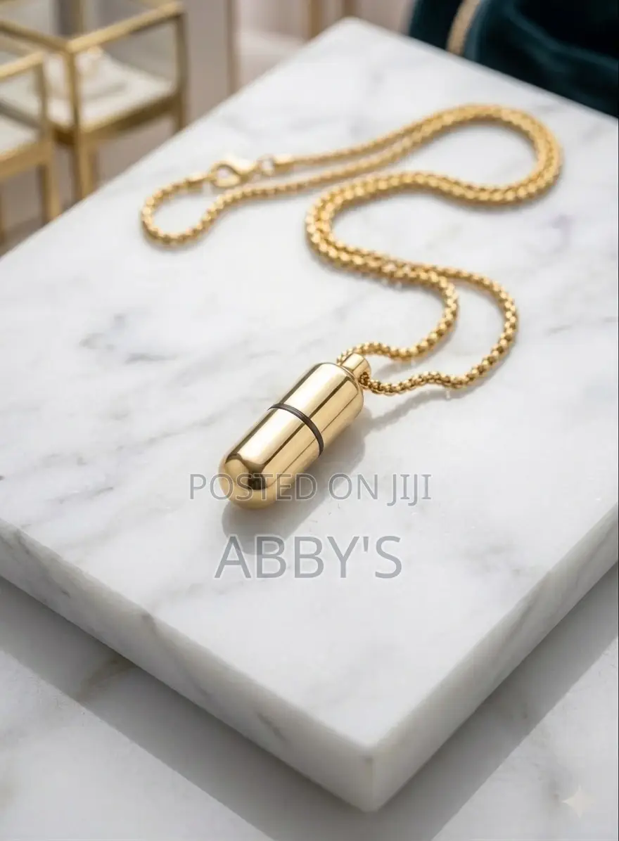 Unisex Bullet Pendant Necklace
