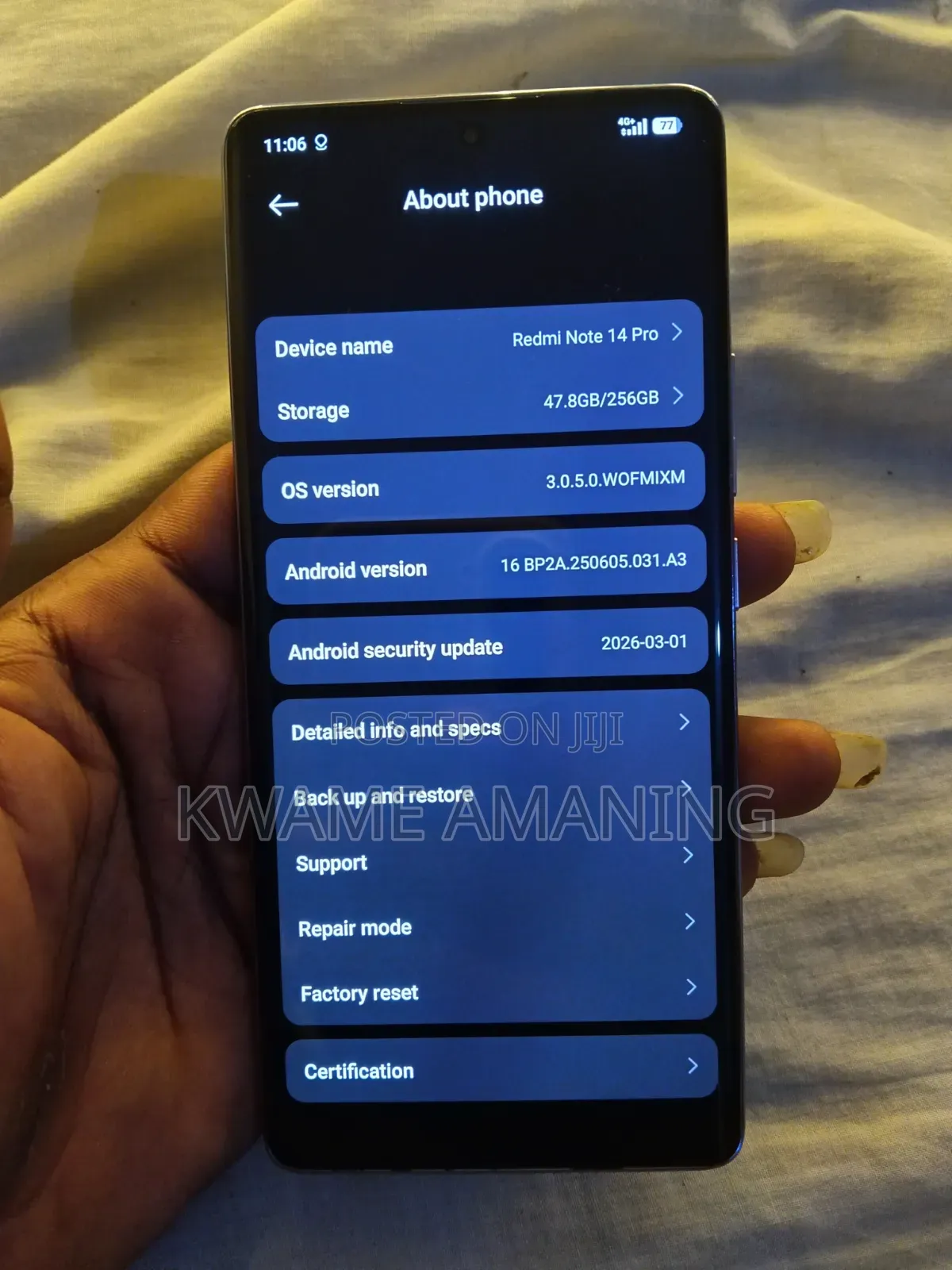 Xiaomi Redmi Note 14 4G 256 GB Purple