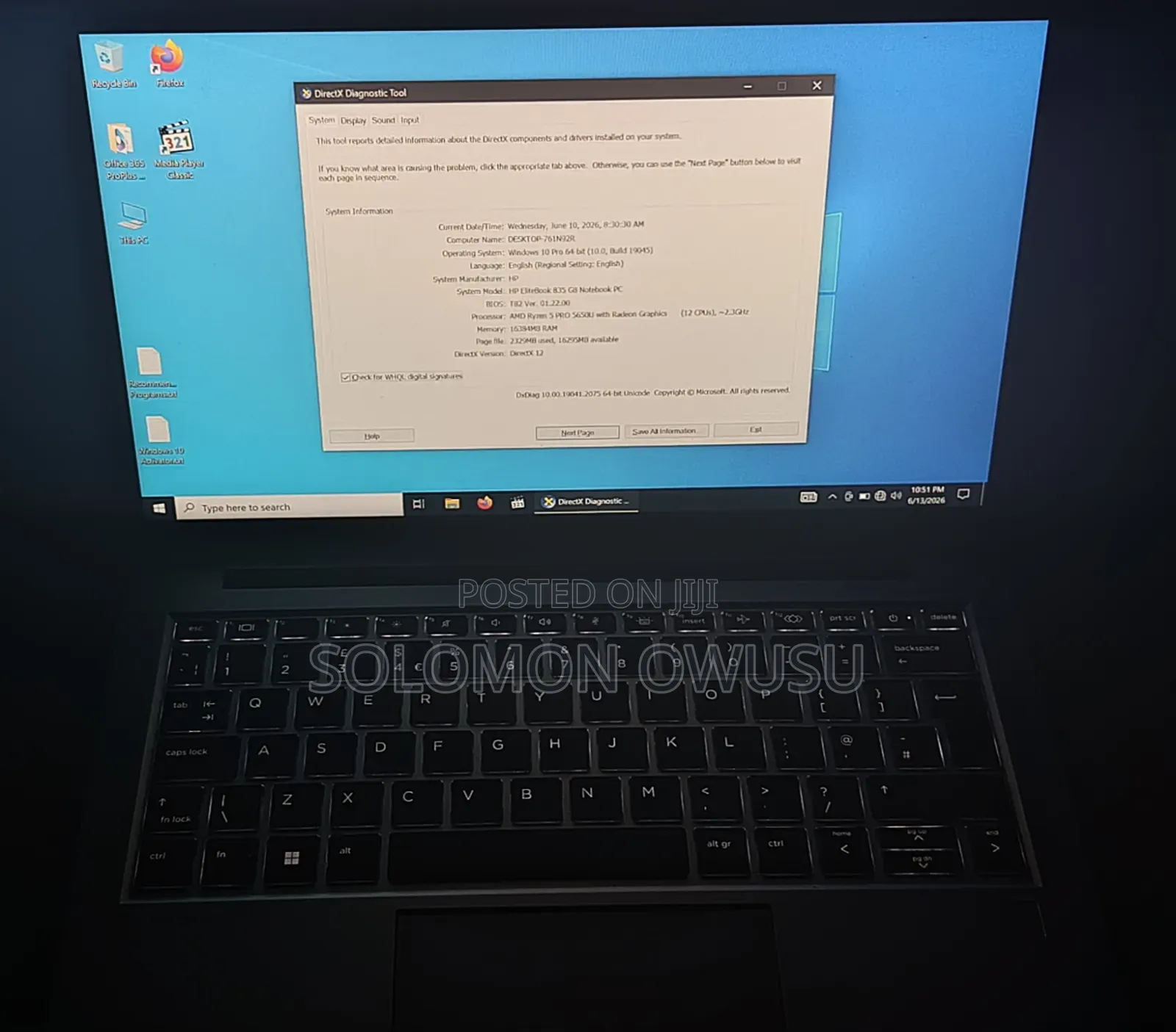 Laptop HP EliteBook 835 G7 8GB AMD Ryzen 5 SSD 256GB