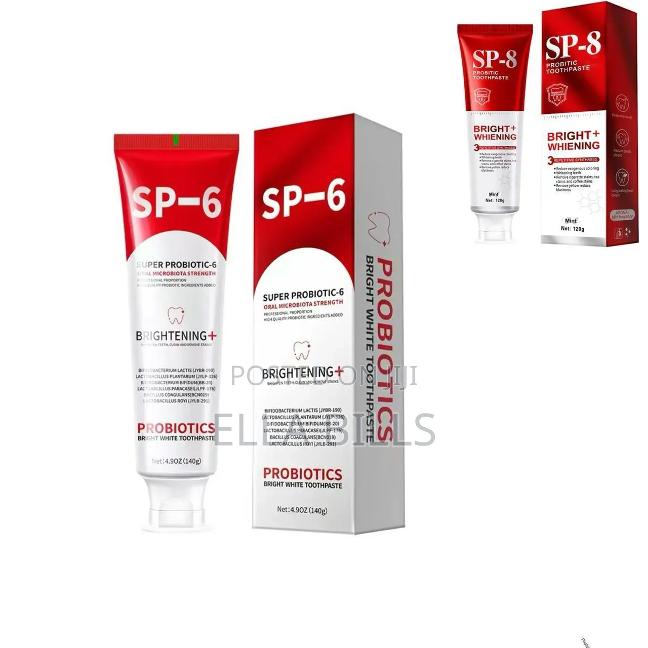 Sp-6 Brightening Toothpaste and Sp-8 Whitening Toothpaste