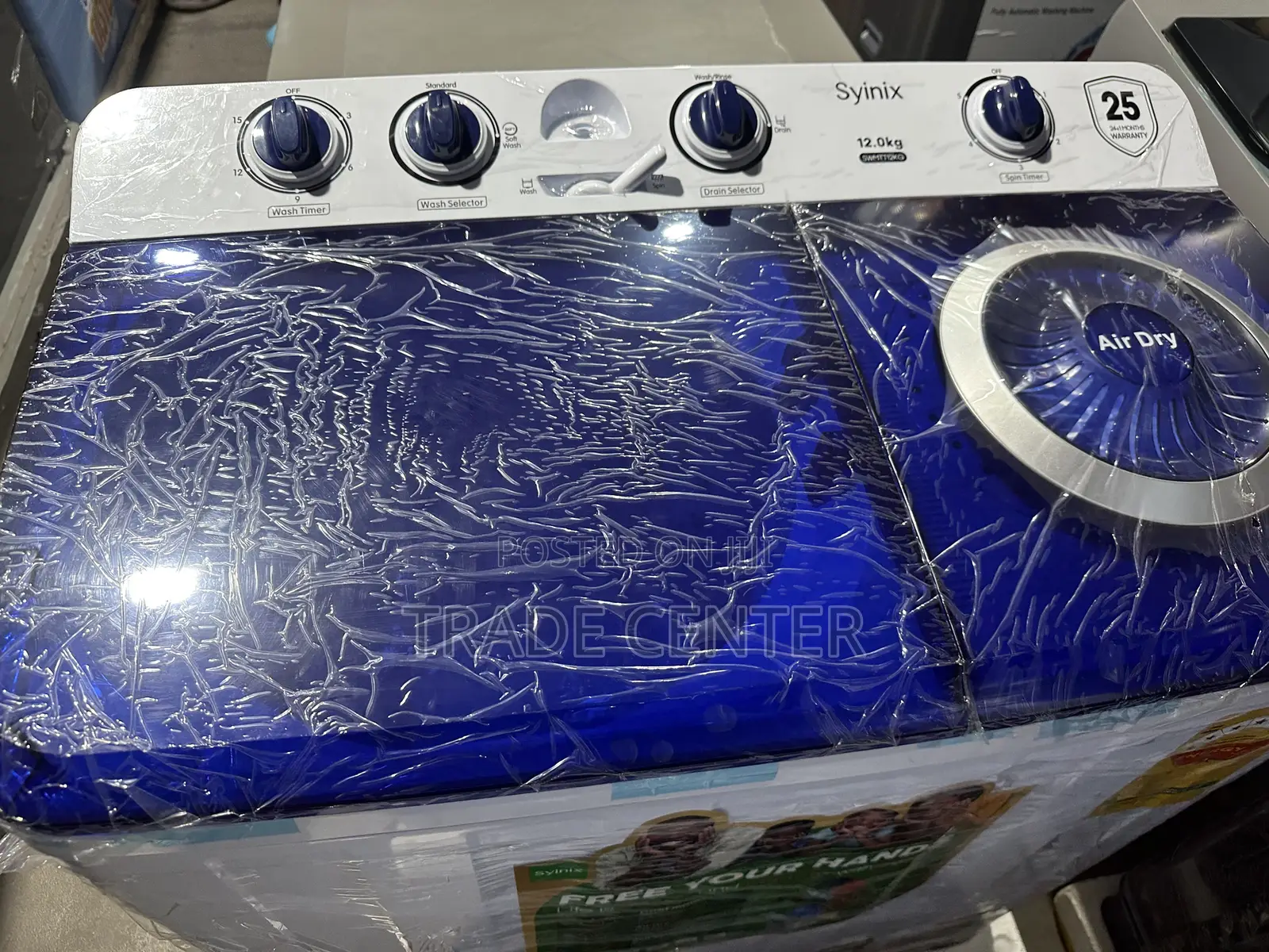 Syinix 12kg Semi Automatic Top Load Washing Machine