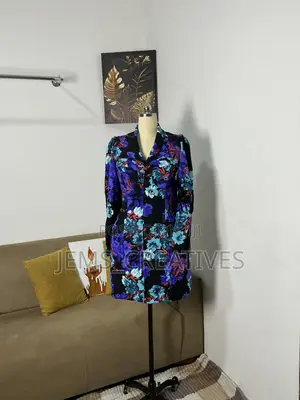 Floral Fitted Blazer Dress