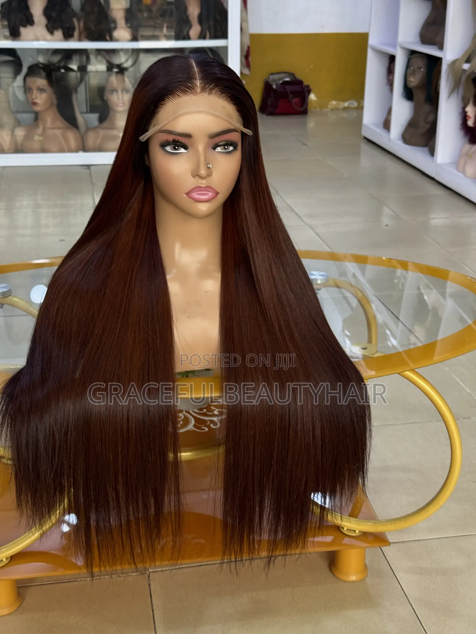 26 Inches Medium Brown Bone Straight With 5x5 Closure