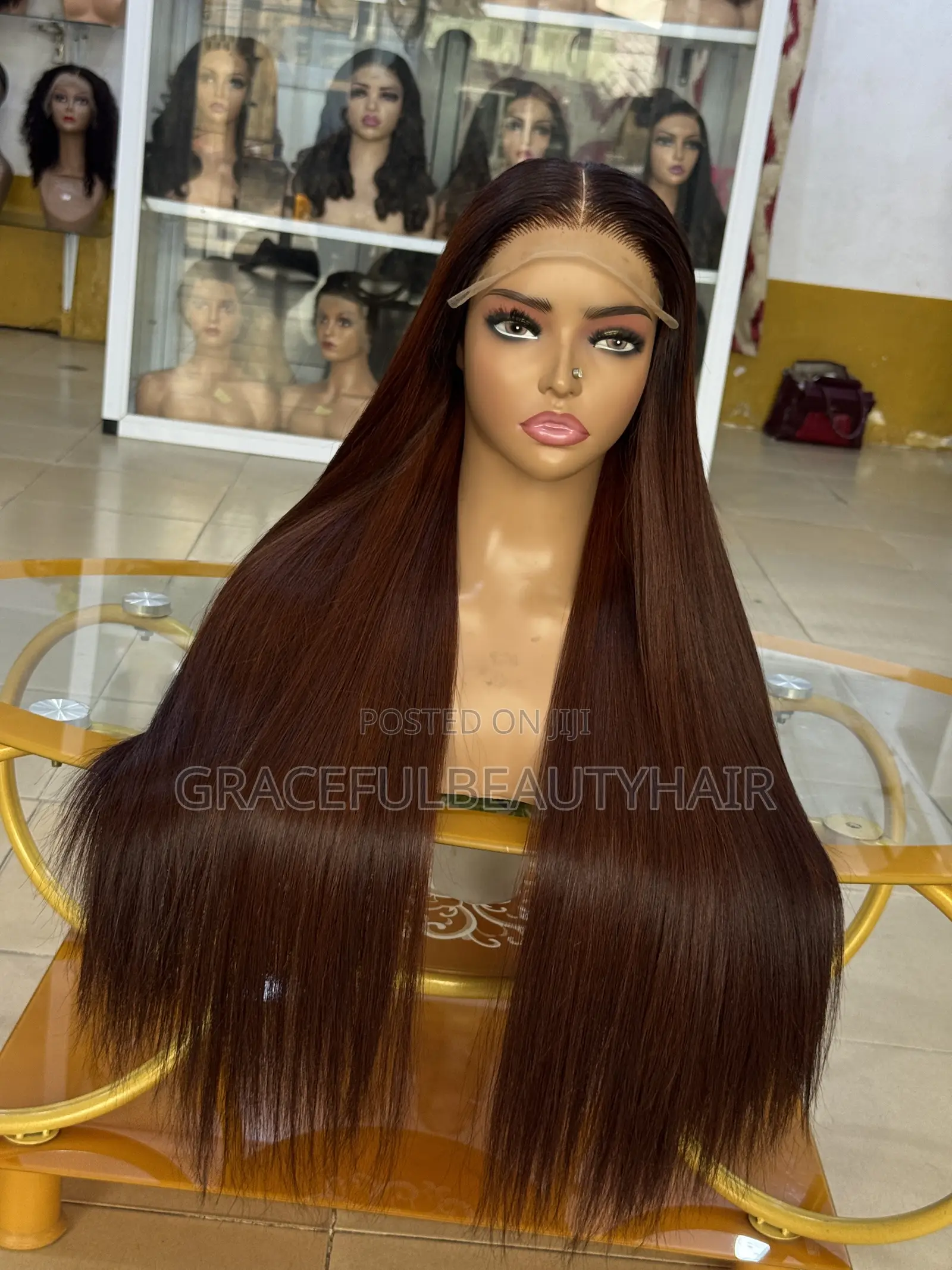 26 Inches Medium Brown Bone Straight With 5x5 Closure