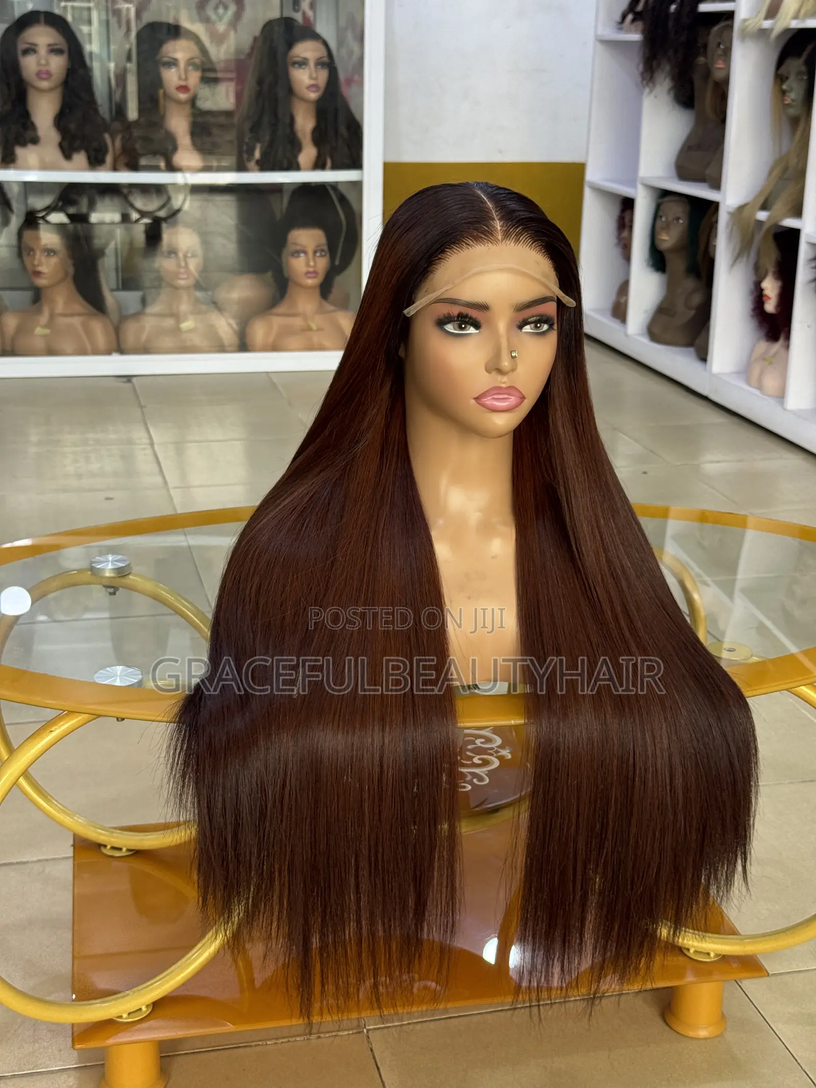 26 Inches Medium Brown Bone Straight With 5x5 Closure