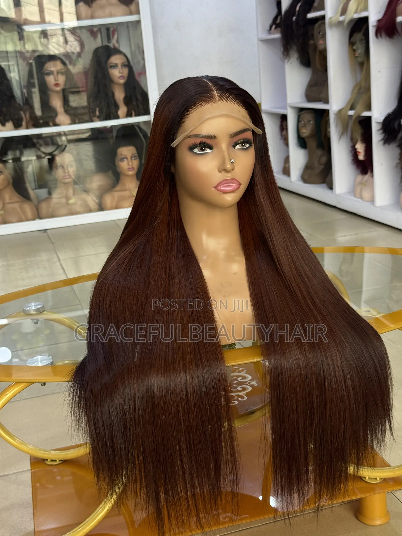 26 Inches Medium Brown Bone Straight With 5x5 Closure