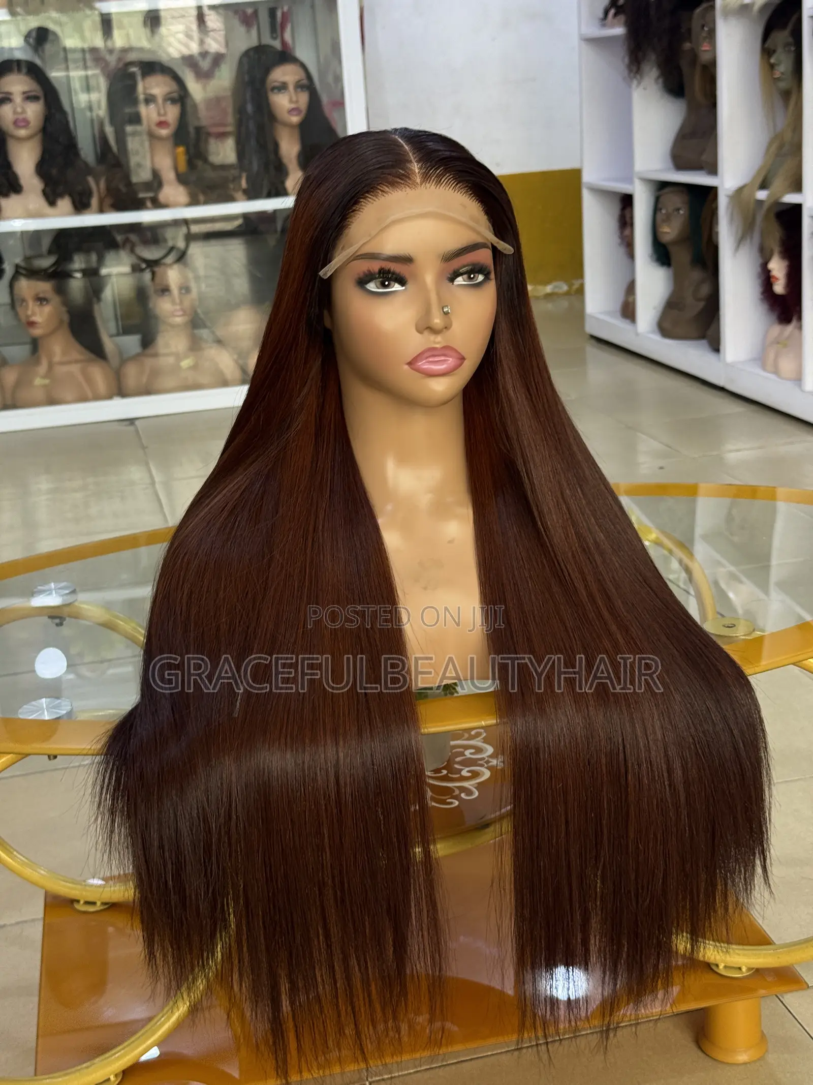 26 Inches Medium Brown Bone Straight With 5x5 Closure