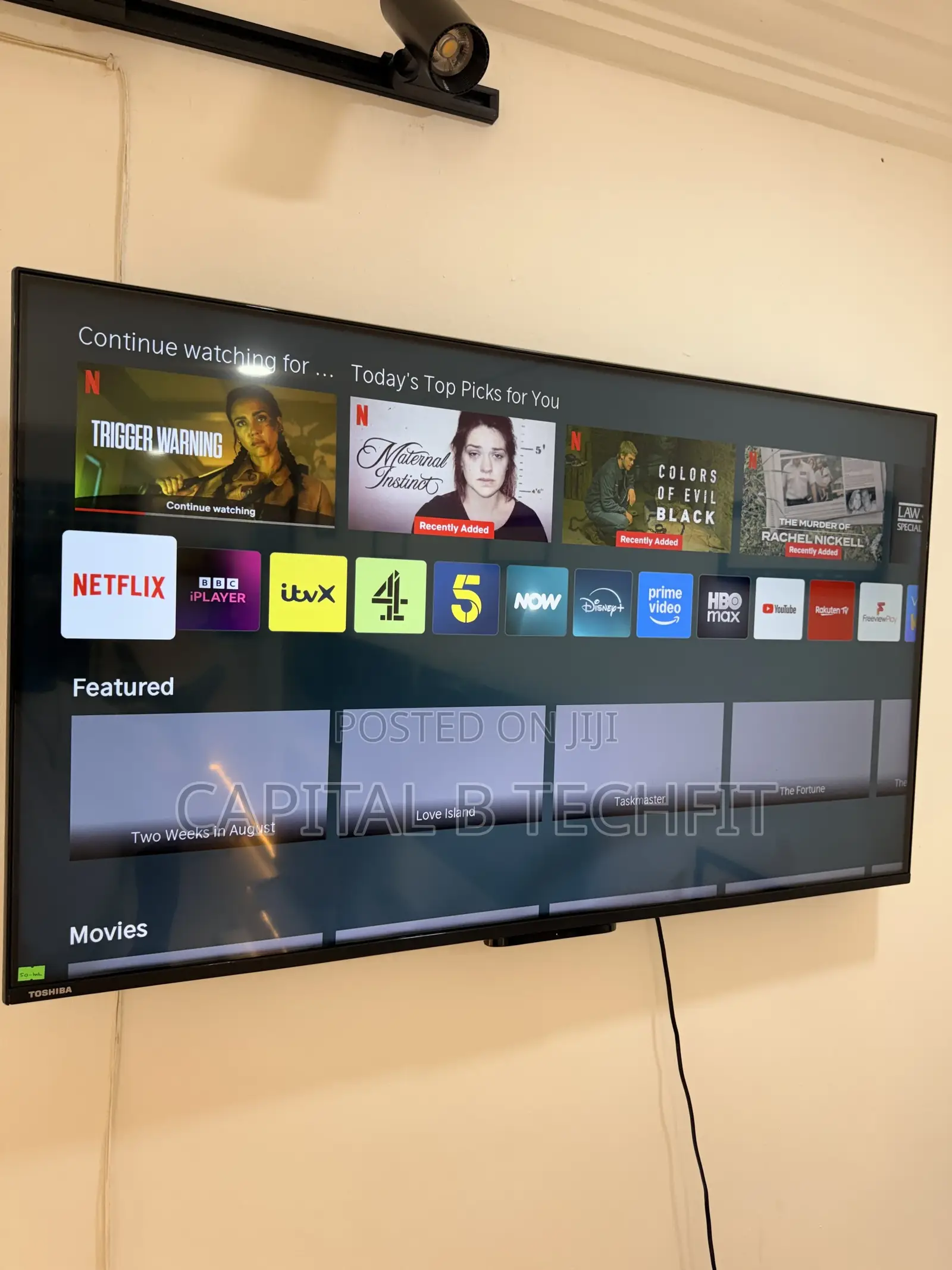 50inches Toshiba Vidaa 2024 Model . Digital Satellite Smart TV