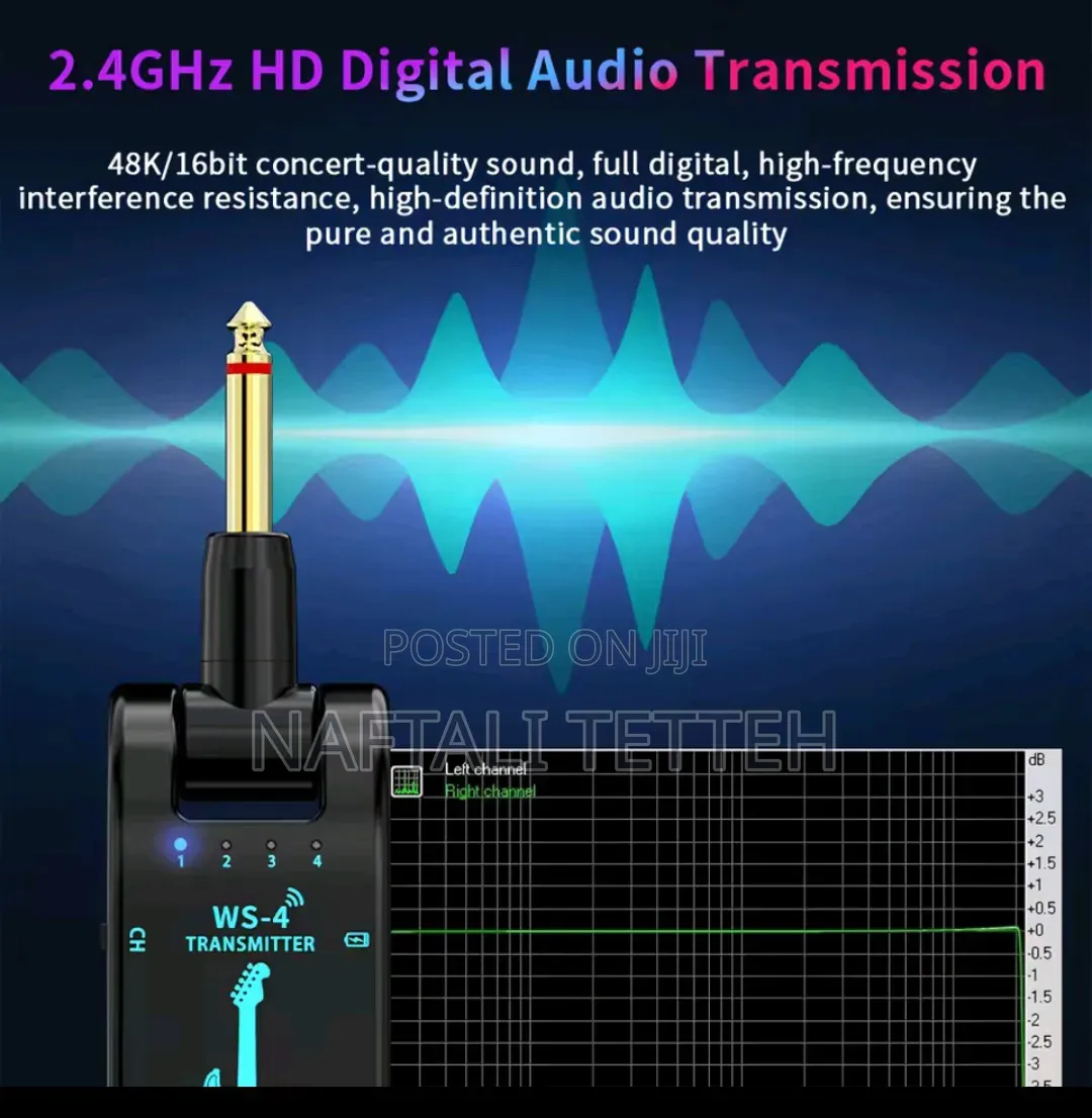 Wireless Guitar and Audio Jac Transmitter
