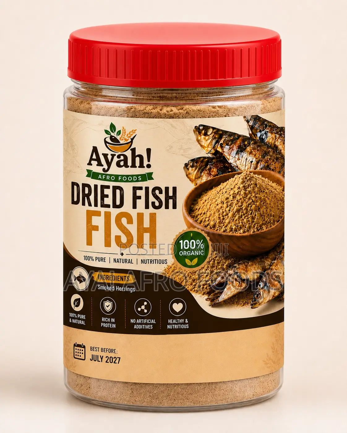Dried Fish Powder (Ghanaian 'amane')