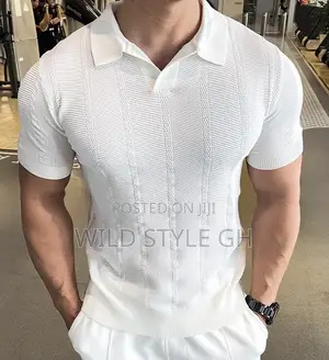 Classy Slimfit Knitted Polo Shirt