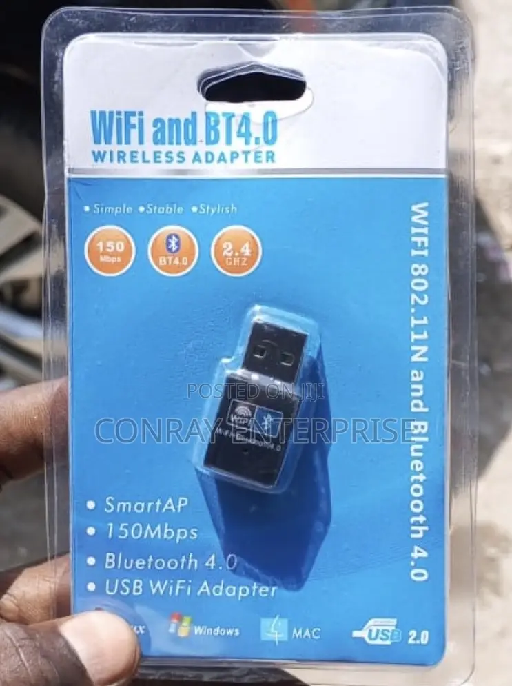 Wireless Wifi and Bluetooth Dongle 4.0