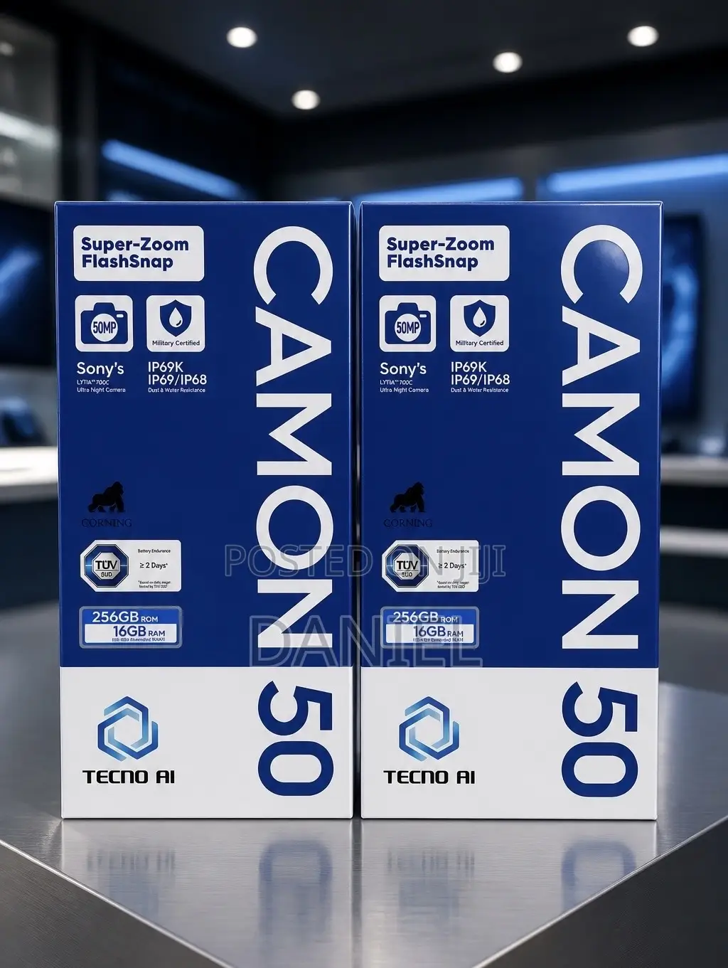 New Tecno Camon 50 256 GB Black