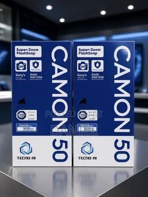 New Tecno Camon 50 256 GB Black