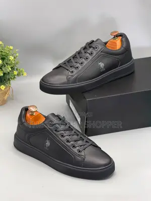 Ralph Polo Casual Wear Sneakers All Black