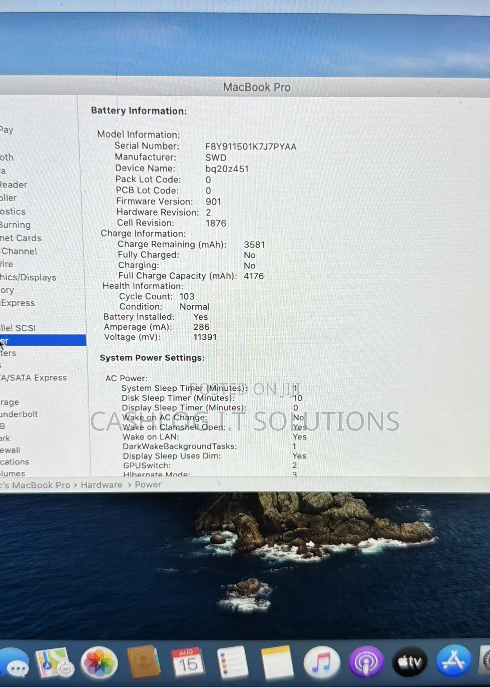 Laptop Apple MacBook Pro 2018 8GB Intel Core i5 SSD 512GB