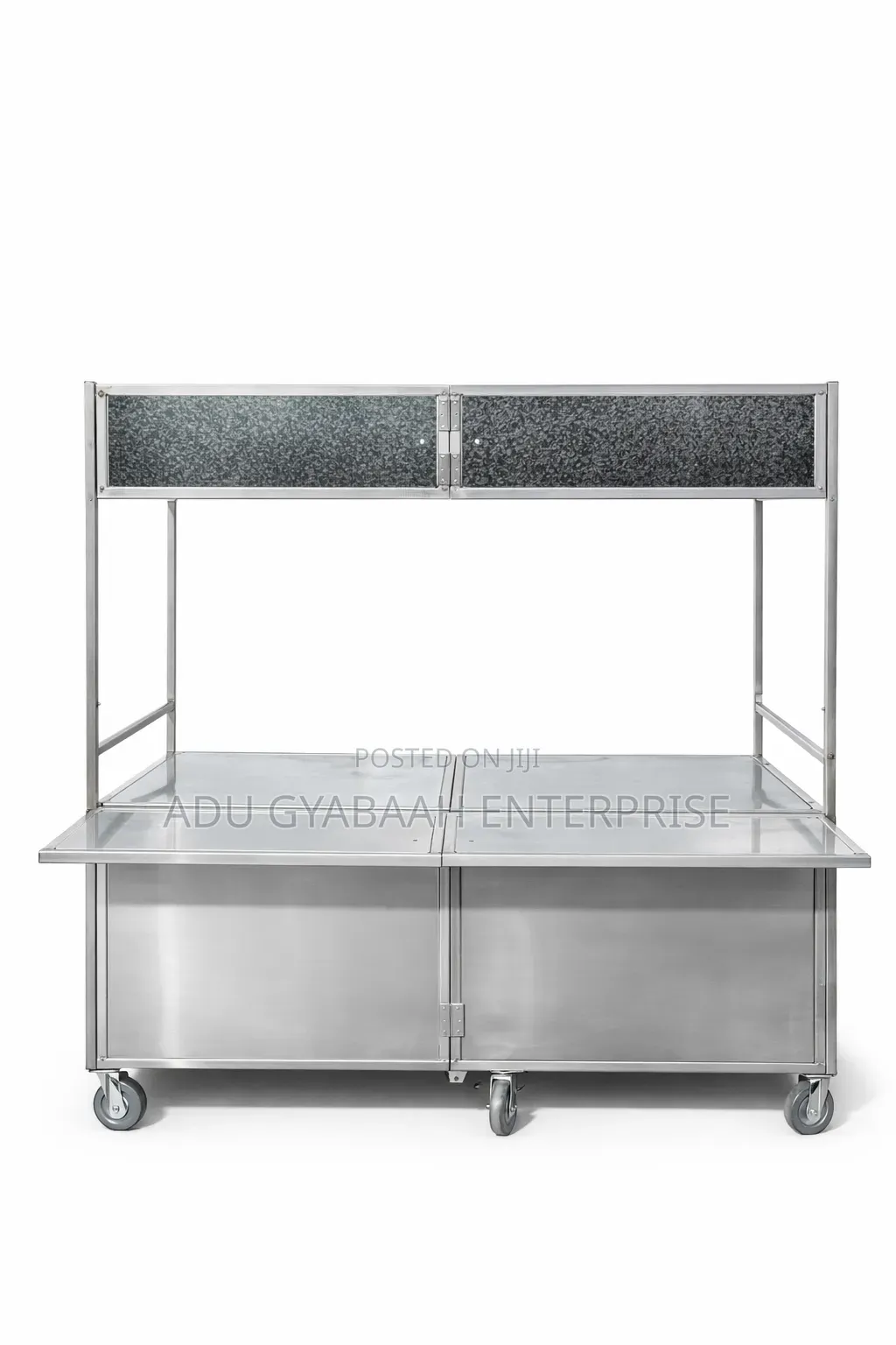 Stainless Steel Movable Food Vending Cart/Kiosk - Foldable