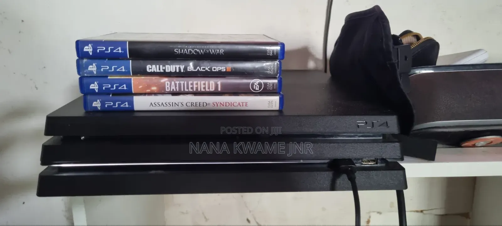 Playstation 4 Pro With 4 Game CDS German Used