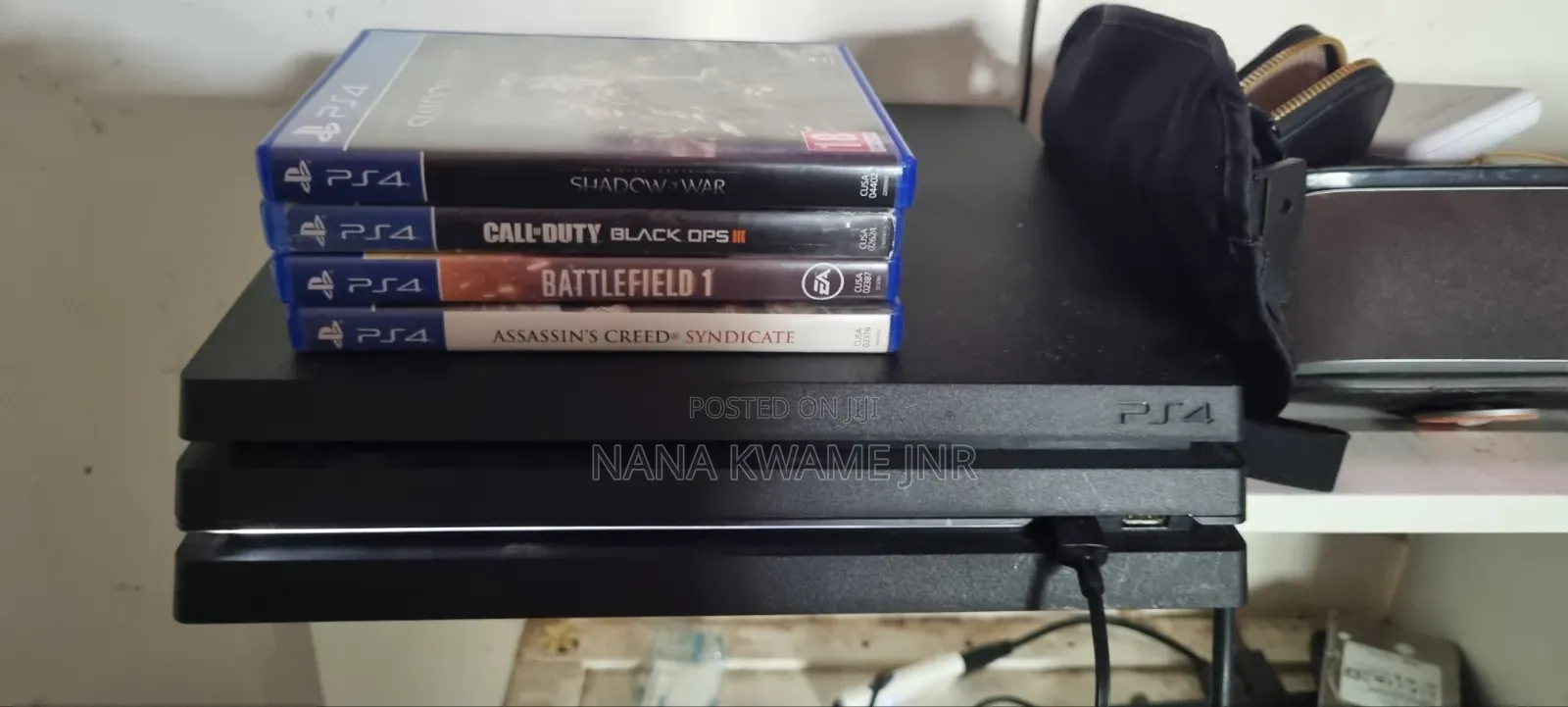 Playstation 4 Pro With 4 Game CDS German Used