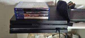 Playstation 4 Pro With 4 Game CDS German Used