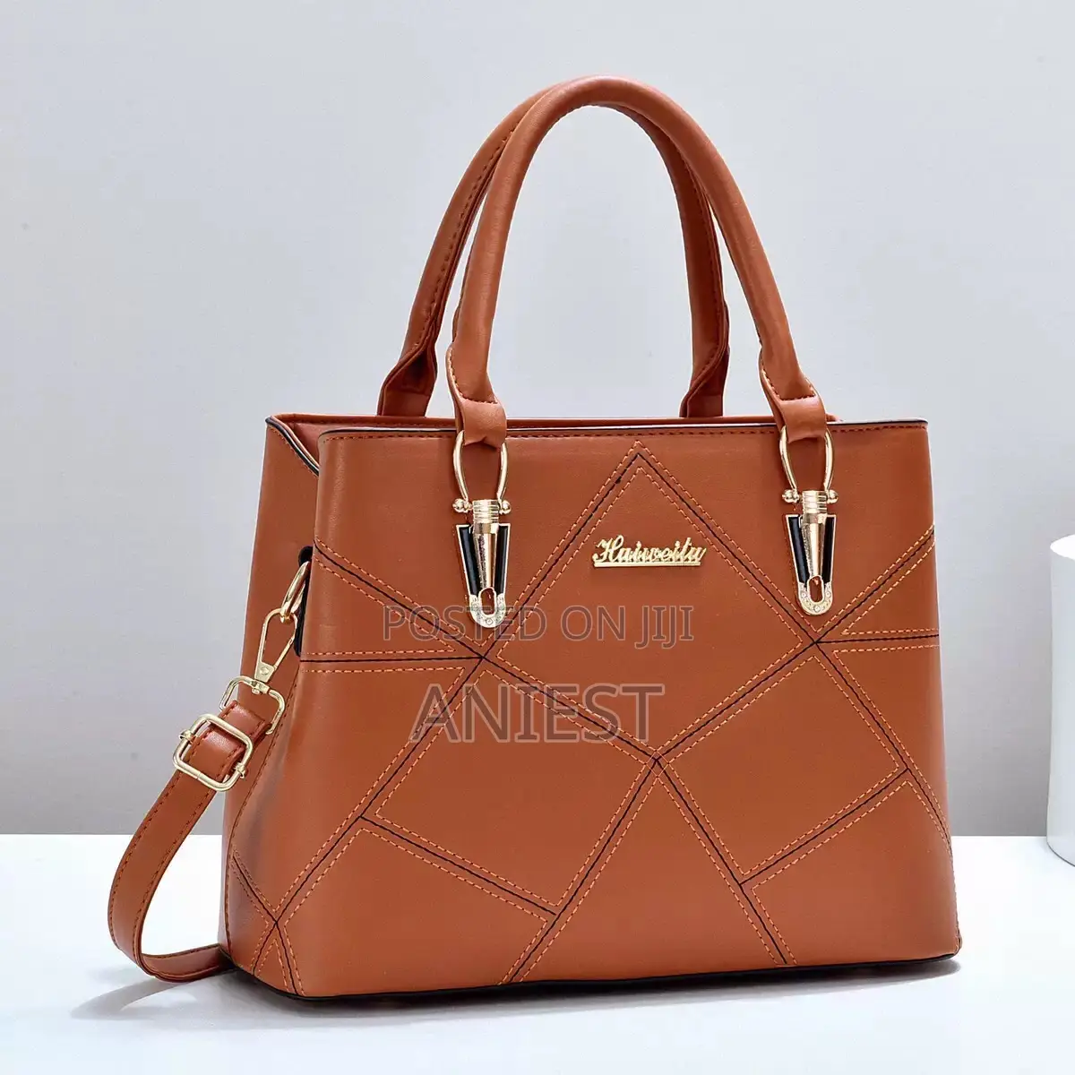 Elegant Ladies Hand Bag Brown