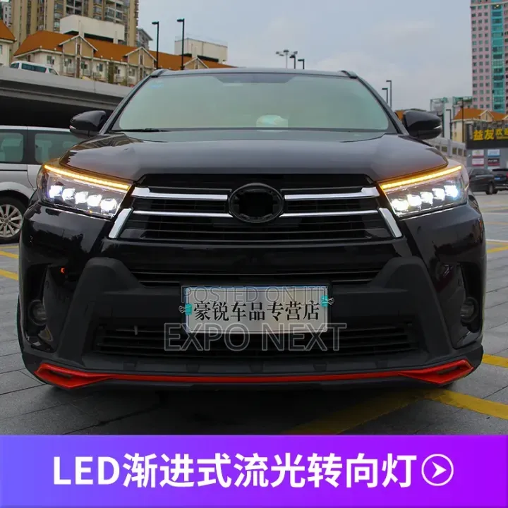 Toyota Highlander 2008-2012 Led Headlight Abs Plastic