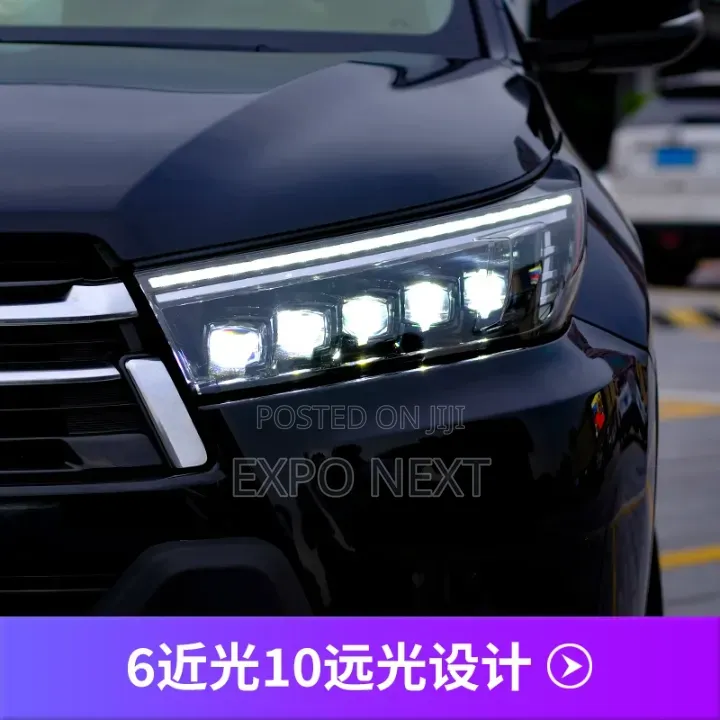 Toyota Highlander 2008-2012 Led Headlight Abs Plastic