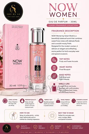 She by as - Luxury Eau De Parfum for Women – Long Lasting Elegant